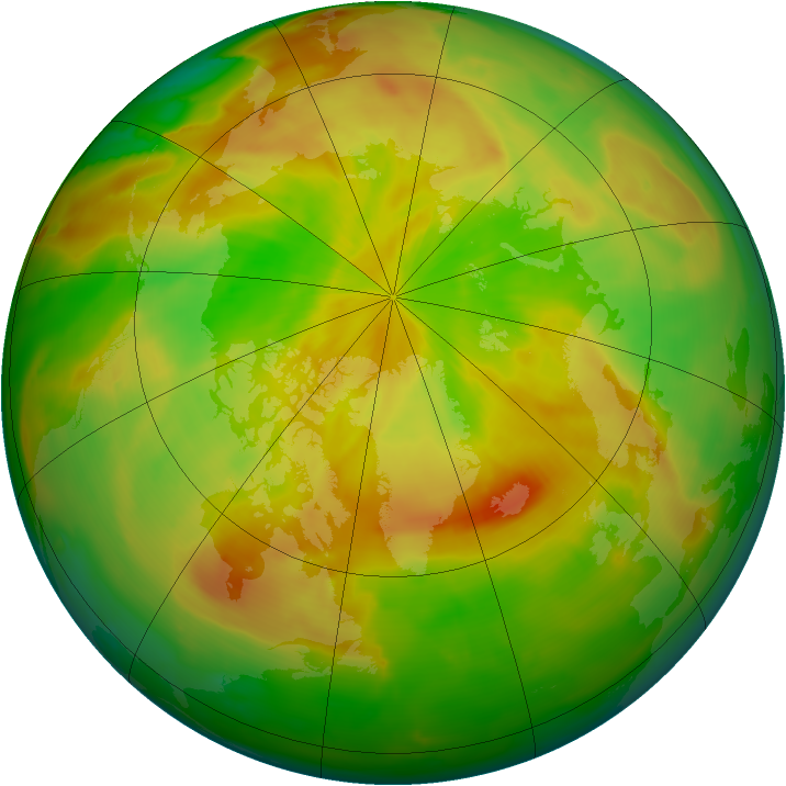 Arctic ozone map for 21 May 2015